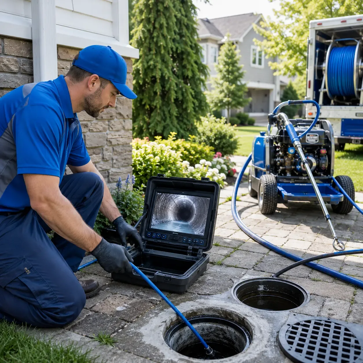 Outdoor drain cleaning professionals serving Portsmouth, NH